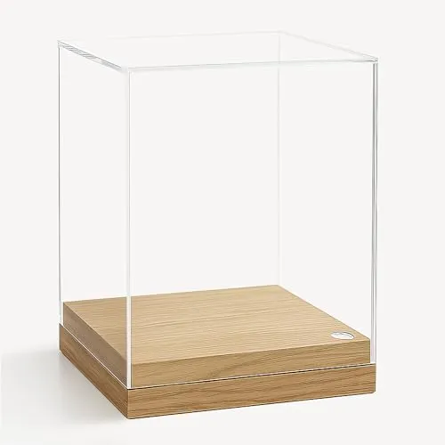 SAFE Handgefertigte Acryl-Vitrine mit Eichenboden – Perfekt für Sammlerstücke und Miniaturen