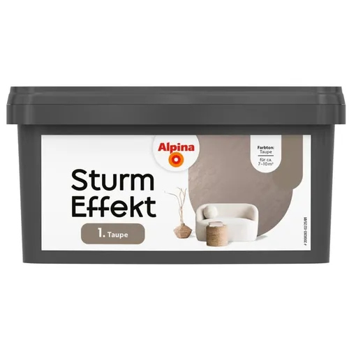 Produktbild Alpina Wandfarbe Sturm Effekt taupe 1 L