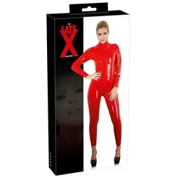 Produktbild Late X Latex Catsuit Rot Größe M