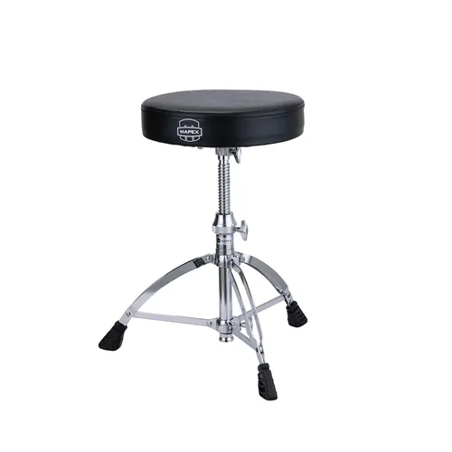 Mapex MXT660 Drum Hocker - Ergonomischer Drumhocker - Zubehör für Schlaginstrumente mit ergonomisch geformter Sitzfläche und verbesserter Stangenaufnahme für stabilen Halt, ideal für lange Übungseinheiten.