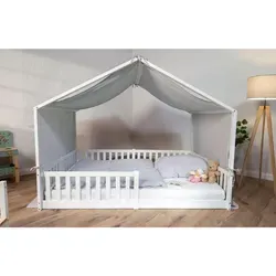 tiSsi Spielvorhang Hellgrau 90x200 cm in grau von tiSsi