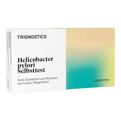 TRIGNOSTICS Helicobacter pylori Selbsttest | 2 Stuhltests für Zuhause - Tests für kolorektale Krankheiten, schnelle und präzise Erkennung von H. pylori zur Verbesserung der Magen-Darmgesundheit.