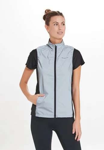 Endurance Damen The Night Veste grau - Funktionsjacke für Damen, hoch atmungsaktiv und reflektierend für optimale Sichtbarkeit beim Sport, ideal für Laufen und Fitness bei Dunkelheit.