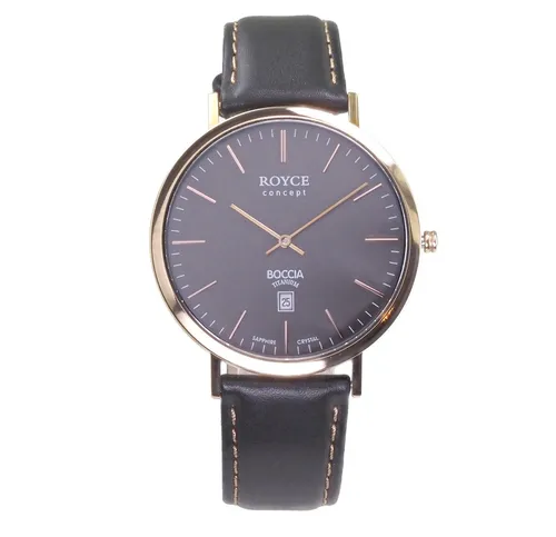 Boccia Quarzuhr 3589-05 - Herrenuhren, elegante schwarze Lederarmbanduhr mit präzisem Quarzwerk für zeitloses Design und Alltagstauglichkeit.