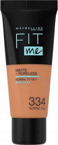 Maybelline Fit Me Gesichtsgrund, 334 Warm Tan, 30 ml