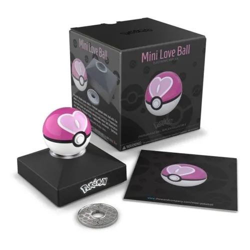 Pokémon Trainer Mini Poké Ball von The Wand Company - Miniatur-Spielzeug mit realistischen elektronischen Funktionen und LED-Beleuchtung, ideal für Sammler und Pokémon-Fans.