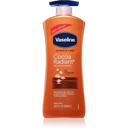 Vaseline Cocoa Radiant Body Lotion Bodylotion für trockene Haut 600 ml