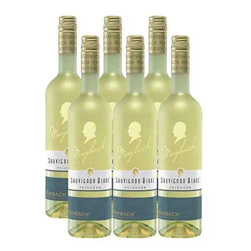 Maybach Sauvignon Blanc Qualitätswein feinherb (6 x 0.75 l) in weiß von Maybach