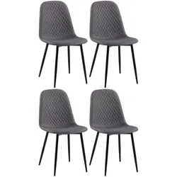 CLP 4er Set Stühle Giverny in silber von CLP