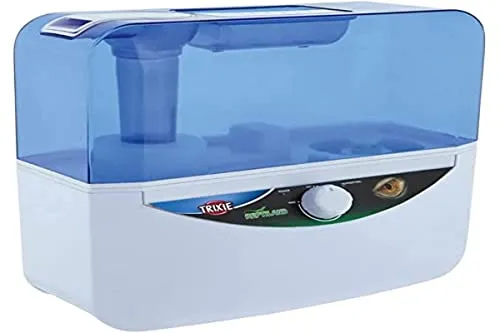 Trixie 76123 Fogger XL Ultraschall-Nebler - Gartenteichvernebler zur Erhöhung der Luftfeuchtigkeit bis zu 100%, ideal für Wüsten- und Tropenterrarien. Mit Trockenlaufschutz und geringem Wasserverbrauch von 300 ml/h.
