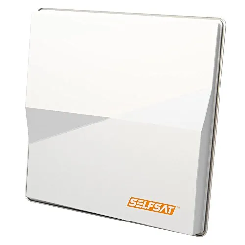 Selfsat H50M4 Multisat Antenne 6° Quad für Astra und Hotbird - Quad LNB für optimale Signalqualität, ideal für den Empfang mehrerer Satelliten wie Astra und Hotbird.