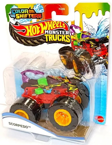 SCORPEDO Color Shifters Monster Trucks 1:64 Hot Wheels Auto Mattel