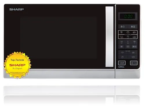 Sharp R-642(IN)W Mikrowelle – 800 Watt mit Grillfunktion
