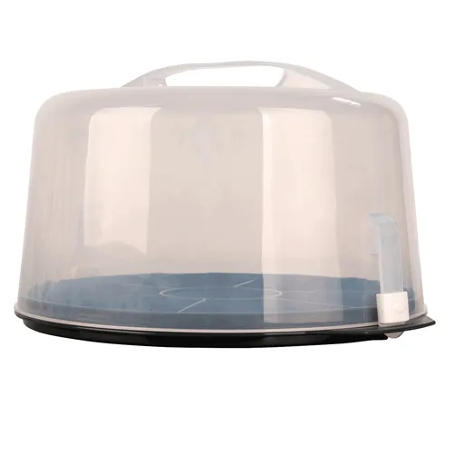 EUROHOME Tortenbehälter - Kuchentransportbox Ø32 cm aus Kunststoff mit bequemem Tragegriff - Kuchencontainer hoch 20 cm - Sicherer Deckel mit Klickverschluss - Transportbox für Kuchen und Torten