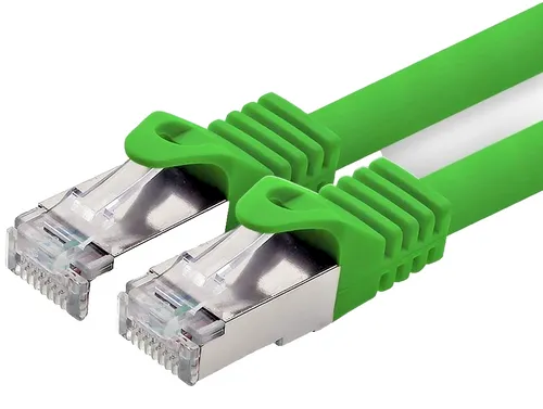 CAT.7 Netzwerkkabel Patchkabel SFTP PIMF LSZH Gigabit Lan K, 30m - grün