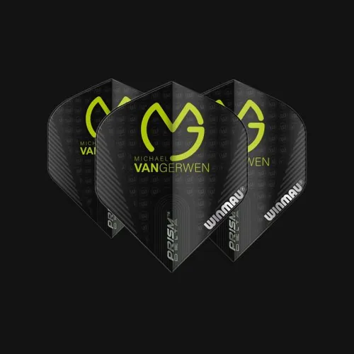 Winmau Flights Prism Delta MvG Black, Shape: Standard #2, Michael van Gerwen