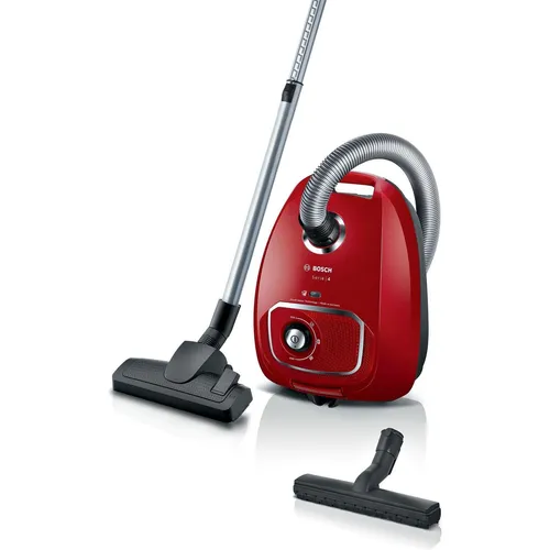 Bosch Serie 4 Staubsauger mit Beutel, BGLS4X380 - Rot in rot von Bosch