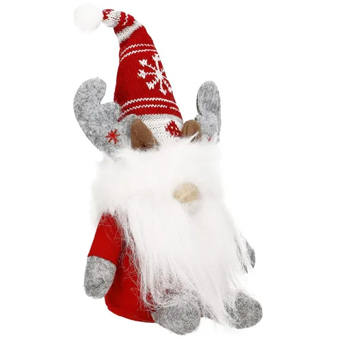 SPRINGOS Weihnachtsfigur Weihnachtszwerg Nordischer Gnom Dekofigur 27 cm Wichtel