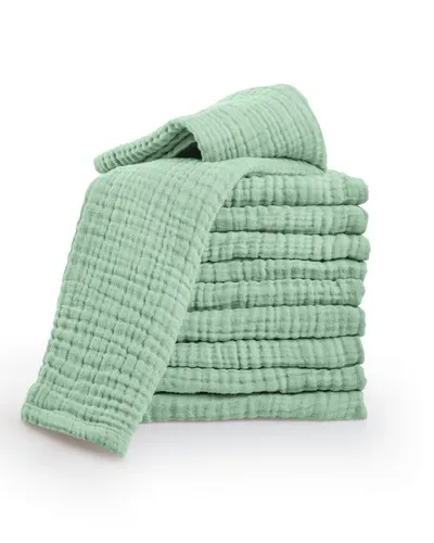 Laynenburg Spucktuch Baby 10er-Set in 30x50cm aus extra weichem Musselin - 100% Baumwolle, Musselin-tücher als Mulltücher, Mullwindeln oder Stoffwindeln