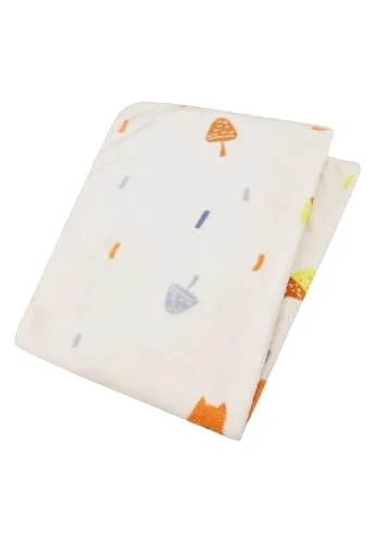 Sterntaler Babydecke Fuchs Filou 100x75cm - Babydecken mit süßem All-Over Fuchs-Motiv, aus weichem Plüsch und ideal für Neugeborene. Eine Seite kurzflorig, die andere langflorig für optimalen Komfort.