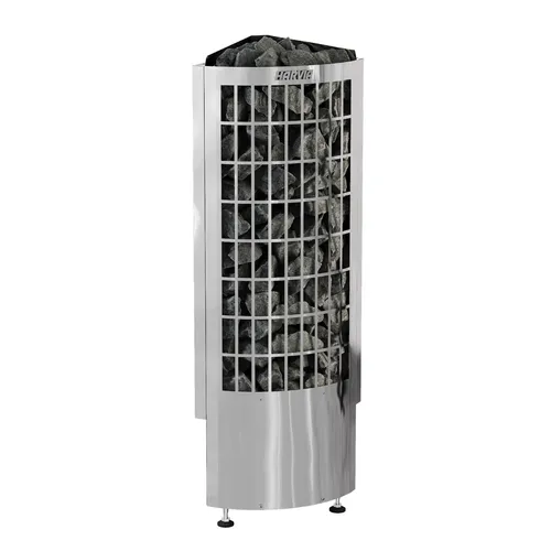 Harvia Cilindro Corner Steel PCC90E Saunaofen 9 kW - Der Harvia Cilindro Corner Steel PCC90E ist ein leistungsstarker Saunaofen für finnische Saunen. Kompakt und elegant, ideal für eine entspannende Atmosphäre.