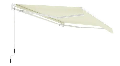 Jet-Line Markise Sunset beige 2,95 m - Gelenkarmmarkise für optimalen UV-Schutz, ideal für Terrassen und Balkone im Außenbereich.
