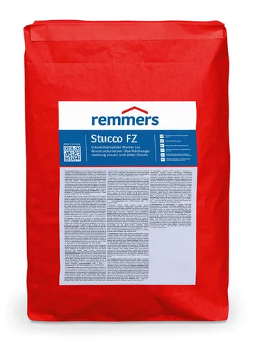 Remmers Stucco FZ Feinzugmörtel 25kg - Mörtel, Putz, Zement & Gips - Hochwertiger Feinzugmörtel für perfekte Oberflächen und einfache Verarbeitung.