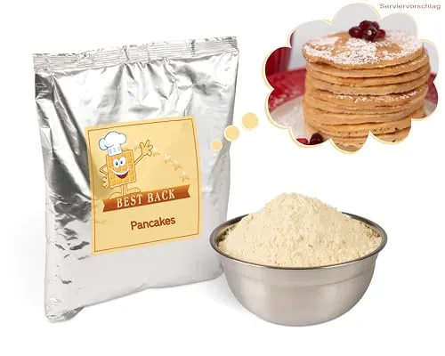 BEST BACK Pancake-Mix Backmischung 5 kg, 5er Pack (1 kg) von BEST BACK