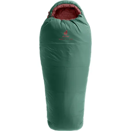 Deuter Starlight Pro Schlafsack - seagreen-redwood (2507) - Schlafsäcke für Kinder, 360°-Isolation und erweiterbare Länge für langanhaltenden Komfort und Wärme beim Camping und Reisen.
