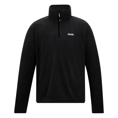 Regatta Thompson Herren Fleece Jacke, Schwarz, 62 EU (Herstellergröße: 3XL), RMA021