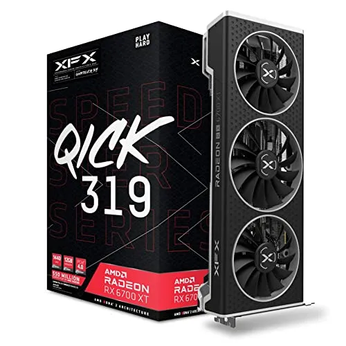 XFX Qick 319 Black 12GB GDDR6 Grafikkarte von XFX