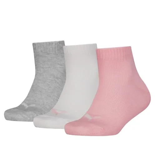 PUMA Kids' Quarter Socks 3 pack in grau von PUMA