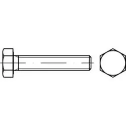 ISO 4017 Sechskantschraube VG M3x50 Stahl 8.8 blank, 500 Stück - Maschinenschrauben aus hochwertigem Stahl 8.8, ideal für stabile Verbindungen und vielseitige Anwendungen, 500 Stück im Pack.