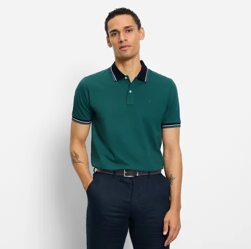 OLYMP Herren Polo-Shirt Kurzarm 541152 – Türkis 43,M - Elegantes Herren Polo-Shirt im Regular Fit. Das pflegeleichte Pikee-Material sorgt für hohen Tragekomfort und ist ideal für den Alltag.