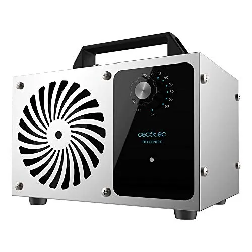Ozongenerator TotalPure 4000 Ozone - Cecotec - Effektiver Luftreiniger mit 28 g/h Ozonproduktion und 120 W Leistung, ideal für Räume bis 100 m². Mit Timer-Funktion für einfache Bedienung und automatische Abschaltung.