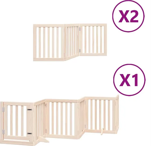 Hundegitter aus Pappelholz - Sicherheit und Komfort für dein Haustier, freistehend und faltbar, ideal für jedes Zuhause