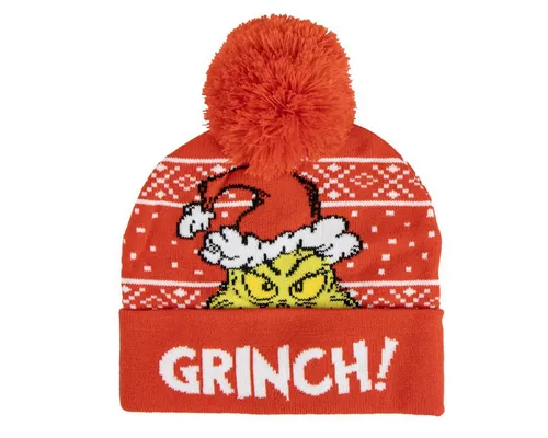 Cerda Bommelmütze The Grinch Weihnachtsmütze Winter Beanie Erwachsene Party & Xmas