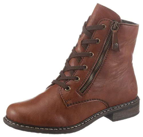 Rieker Damen Stiefeletten 71204 - Wanderschuhe mit extra weicher Decksohle und schockabsorbierender Sohle, ideal für Komfort und Unterstützung bei jedem Schritt.