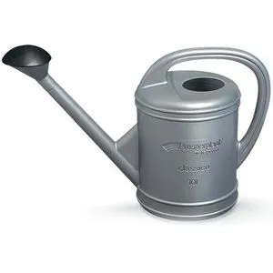 Prosperplast Gießkanne Classico, silber, Kunststoff, mit Brausekopf, 10 Liter