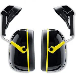 Gehörschutz Uvex K2H Schwarz-Gelb - Leichter Kapselgehörschutz mit Helmbefestigung für optimalen Tragekomfort, ideal für Industrie- und Baubereich, zugelassen nach EN 352-3 mit Dämmwert von 30 dB.