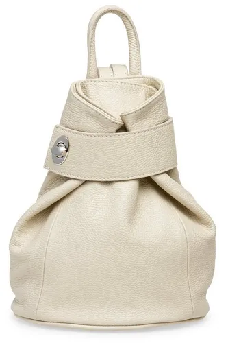 Caspar Cityrucksack Damen aus Leder in beige von Caspar
