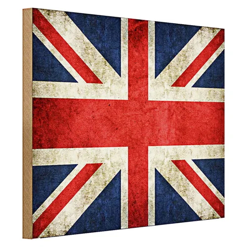 Holzschild Flagge 40x30cm United Kingdom Wanddeko