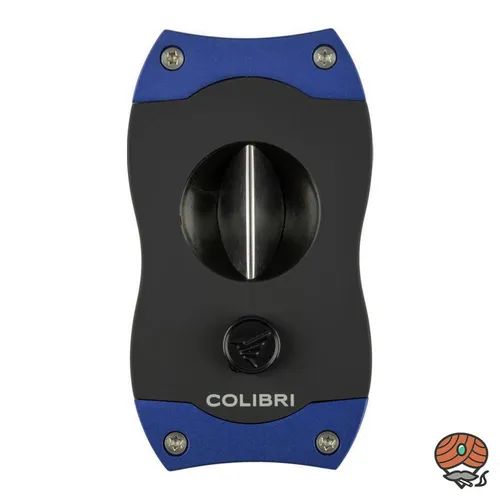 Colibri Zigarrenschneider (V-Cut / Kerbschnitt) schwarz/blau