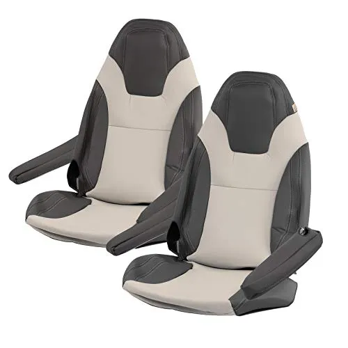 ViaMondo Maß Sitzbezüge | FIAT Ducato x290 | ab bj 2015 | Beige/Onyx | Kunstleder | 6tlg