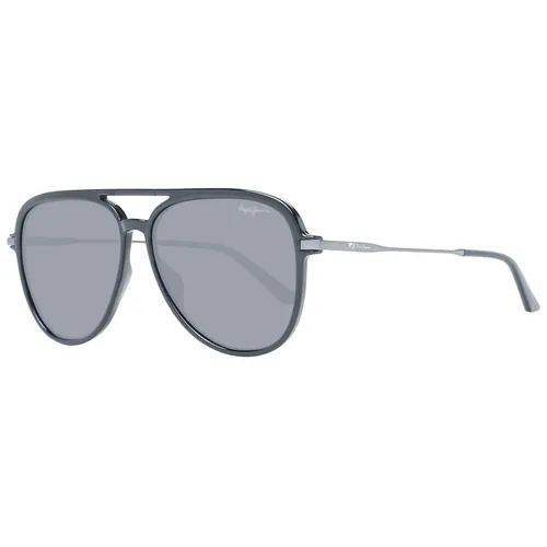 Pepe Jeans Pilotenbrille PJ5194 56001 Schwarz - Stylische Pilotenbrille mit 100% UV-Schutz, ideal für sonnige Tage. Hochwertige Azetatfassung und trendige blaue Gläser sorgen für einen coolen Look.