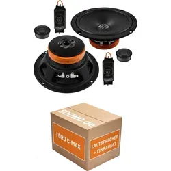 Musway MAE6.2C Lautsprecher Einbaupaket für Ford C-MAX (2010-2015) - Komplettes Lautsprecher Einbaupaket für Ford C-MAX: 16,5 cm 2-Wege-Komponenten-System, einfache Installation mit Adaptersteckern und Ringen für perfekten Klang in Ihrem Fahrzeug.