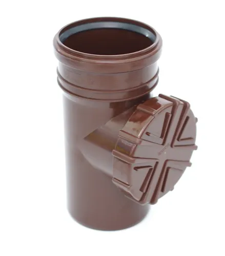 Regenrohrfilter Fallrohrfilter Regenrinne Laubfang KG/HT Rohr DN100 Ø110 BRAUN