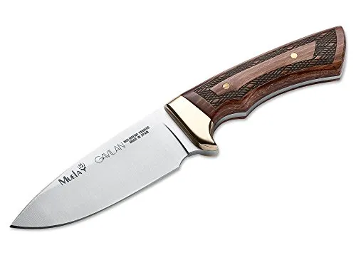 Muela Taschenmesser Gavilan Nr. 02MU020 - Hochwertiges Taschenmesser mit 12,2 cm MOVA Klinge, ideal für Jäger und Outdoorfreunde. Handgefertigt mit stabilisierter Buche und Lederscheide – Qualität, auf die Sie sich verlassen können.