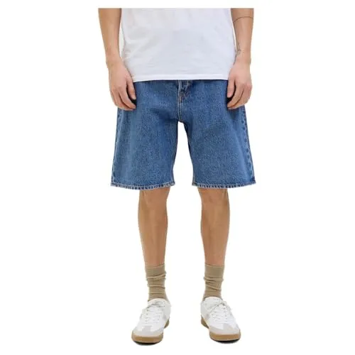 JACK&JONES Herren Jjialex Jjoriginal SBD 300 Sn Shorts, Blue Denim - Herren-Shorts von JACK&JONES, aus hochwertigem Denim für lässigen Komfort und stilvolles Outfit im Sommer.