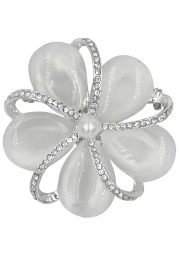 Firetti Brosche Schmuck Geschenk Ansteckschmuck Viola in silber von Firetti